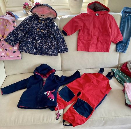 Jacken und Regenhose Gr. 80 Gr. 86 Gr. 98 Mädchen 