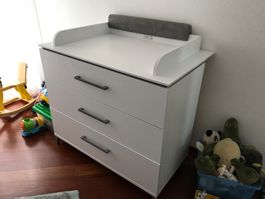 Paidi Wickelkommode weiss mit drei Schubladen