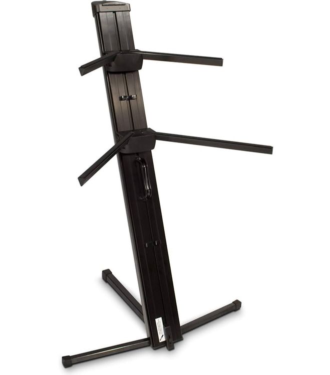 Support Clavier 2 Niveaux Extension Support à 2 Niveaux Pour Claviers électroniques - Extension Réglable 42-75 Cm - En Métal Et Plastique - Pour Stand Rond
