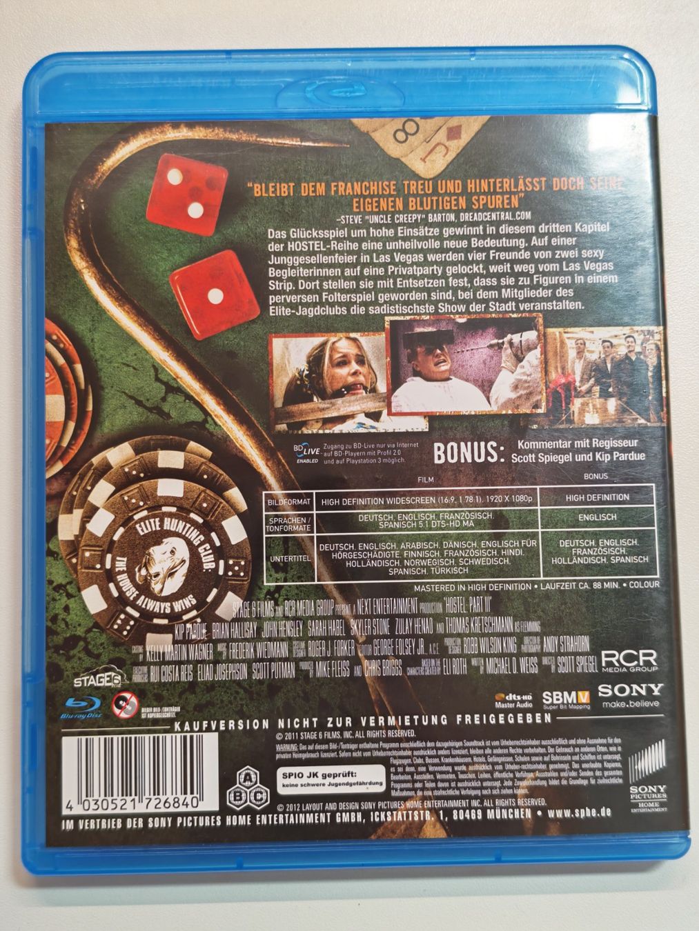 Alle DVDs: Hostel 3 – Gebraucht aus Liestal von Kratzilla 2