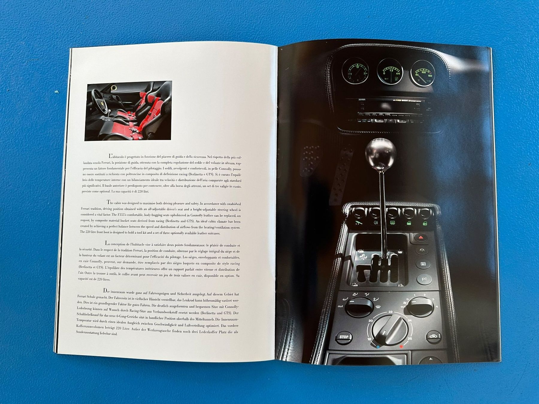 Ferrari Documenti: Prospekt  Ferrari  F 355 – Usato da Boswil venduto da pavo1 8