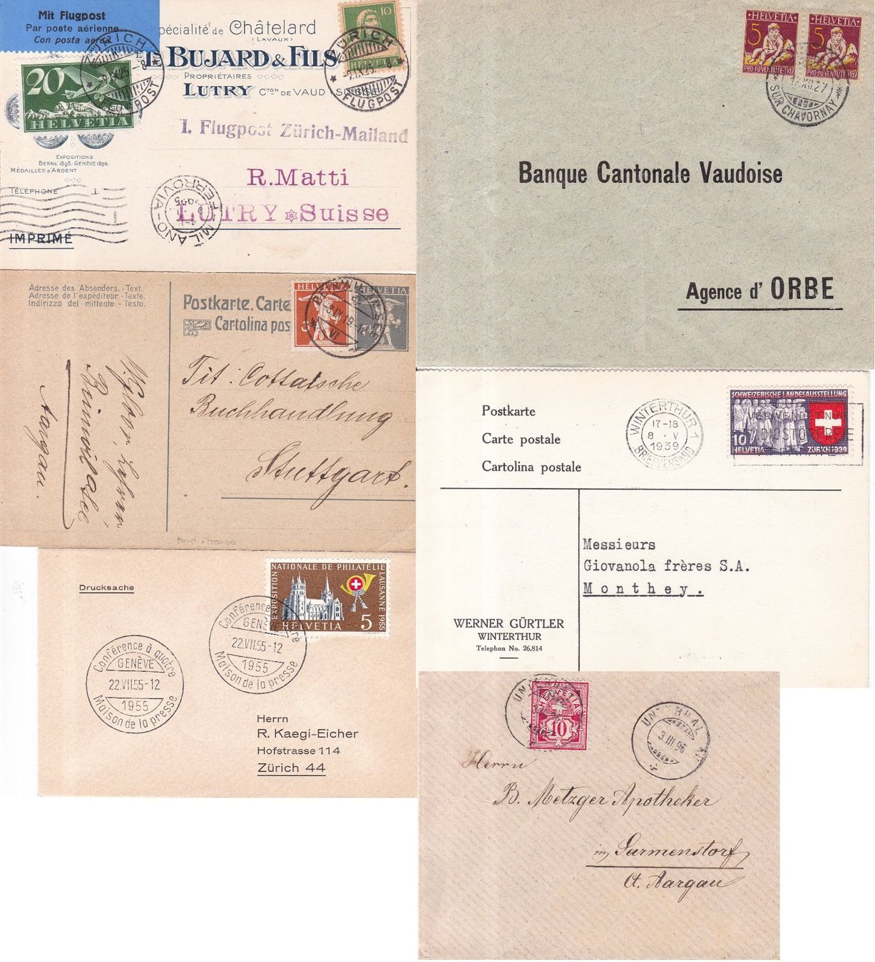 Tous les timbres: 50 Stk. Alte CH Briefe, Postkarten, Belege – D'occasion à Münchwilen AG par Nesar 8