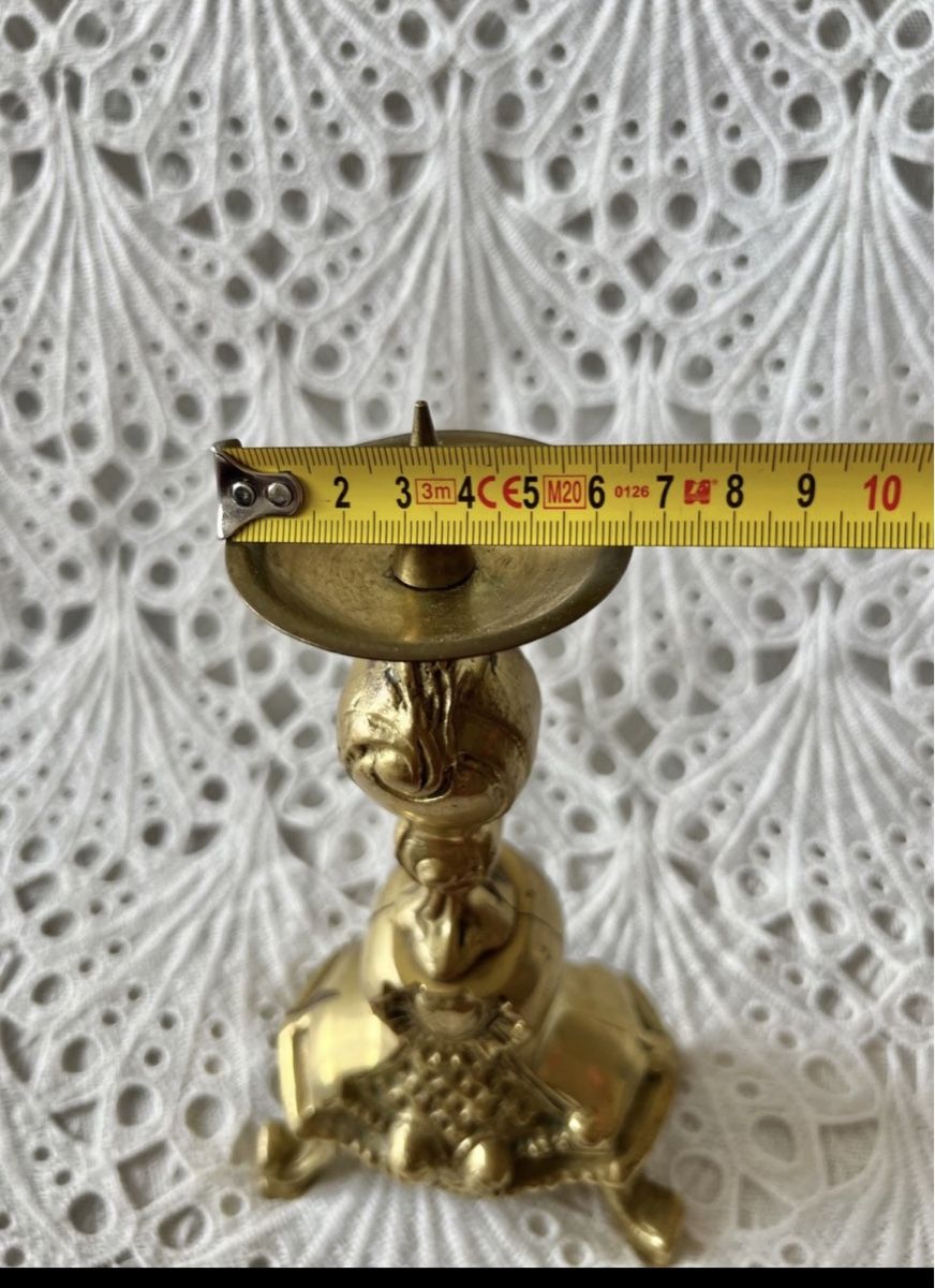 Kerzenständer: Messing Kerzenständer 6cm Dm Barock Stil 1200 Gram – Gebraucht aus Frenkendorf von Only1 8