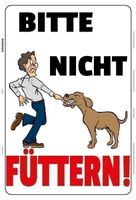 Blechschild-HUND-BITTE NICHT FÜTTERN
