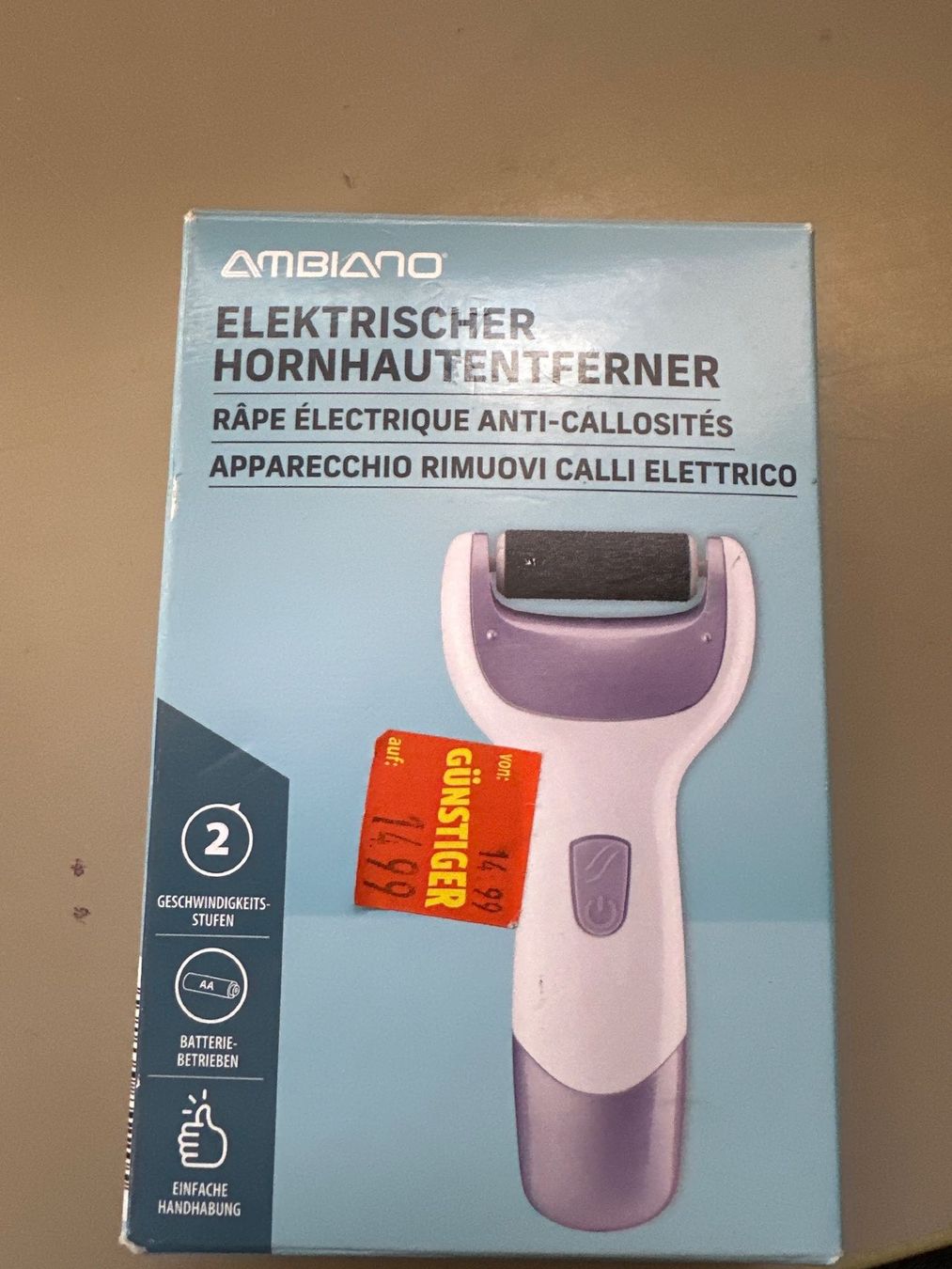 Pedicure: Elektrischer Hornhautentferner NEU – Nuovo e nell'imballaggio originale da Brügg BE venduto da TSP02 2