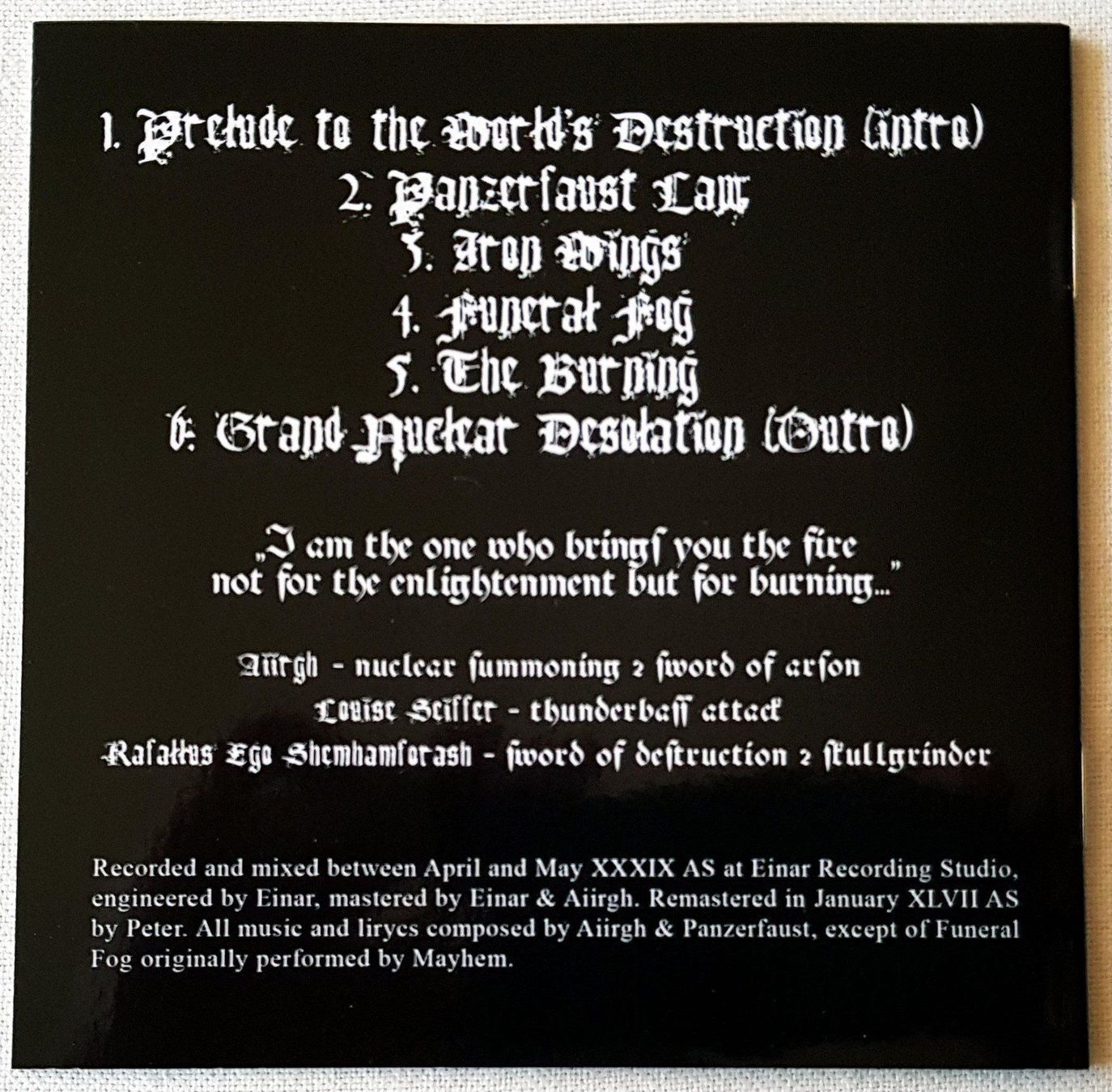CDs: Panzerfaust – Grand Nuclear Desolation - CD - 2017 – Gebraucht aus Uster von Zardodel 5