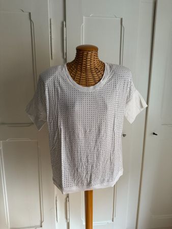 VIA APPIA - T-Shirt weiss mit Strass 38