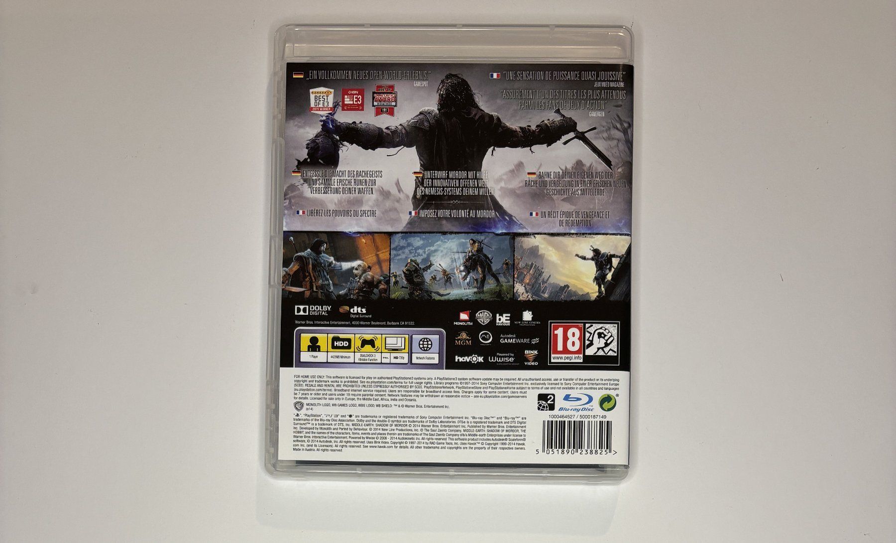Jeux: PS3 - Middle-Earth: Shadow of Mordor – D'occasion à Allschwil par Bullach 2