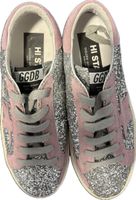 Golden Goose Pink & Grey Glitter Sneakers