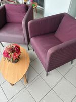 2 IKEA-Sessel in Violett zu verkaufen – CHF 50.–