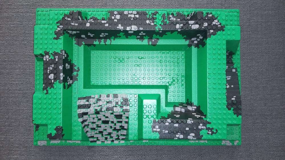 4 plaques de base Lego en relief