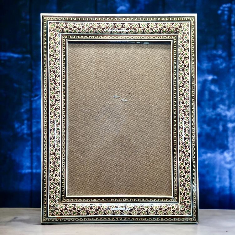 Grand cadre photo micro-mosaïque persane marqueterie Khatam (D'occasion ...