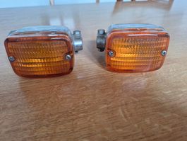 Zwei orginale Blinker mit Seitenstrahler für BMW 70er Jahre