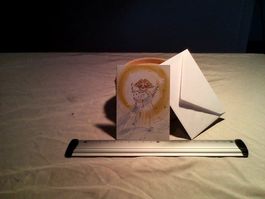 Engel Weihnachtskarte, handgemacht, neu, mit Couvert,5-erSet