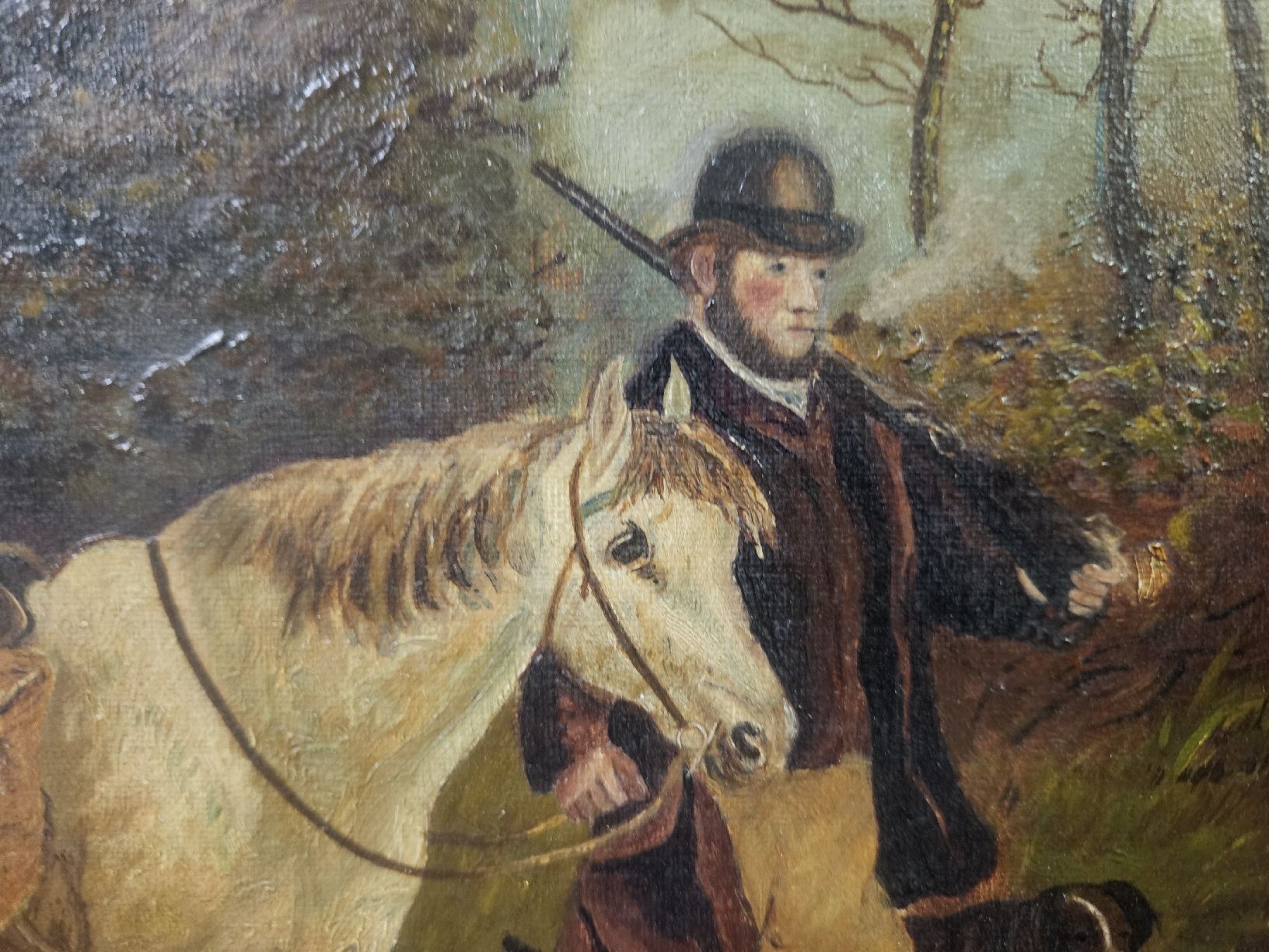 Tableaux: gemälde jäger antik – Défectueux à Schwellbrunn par Omega-alpha 1