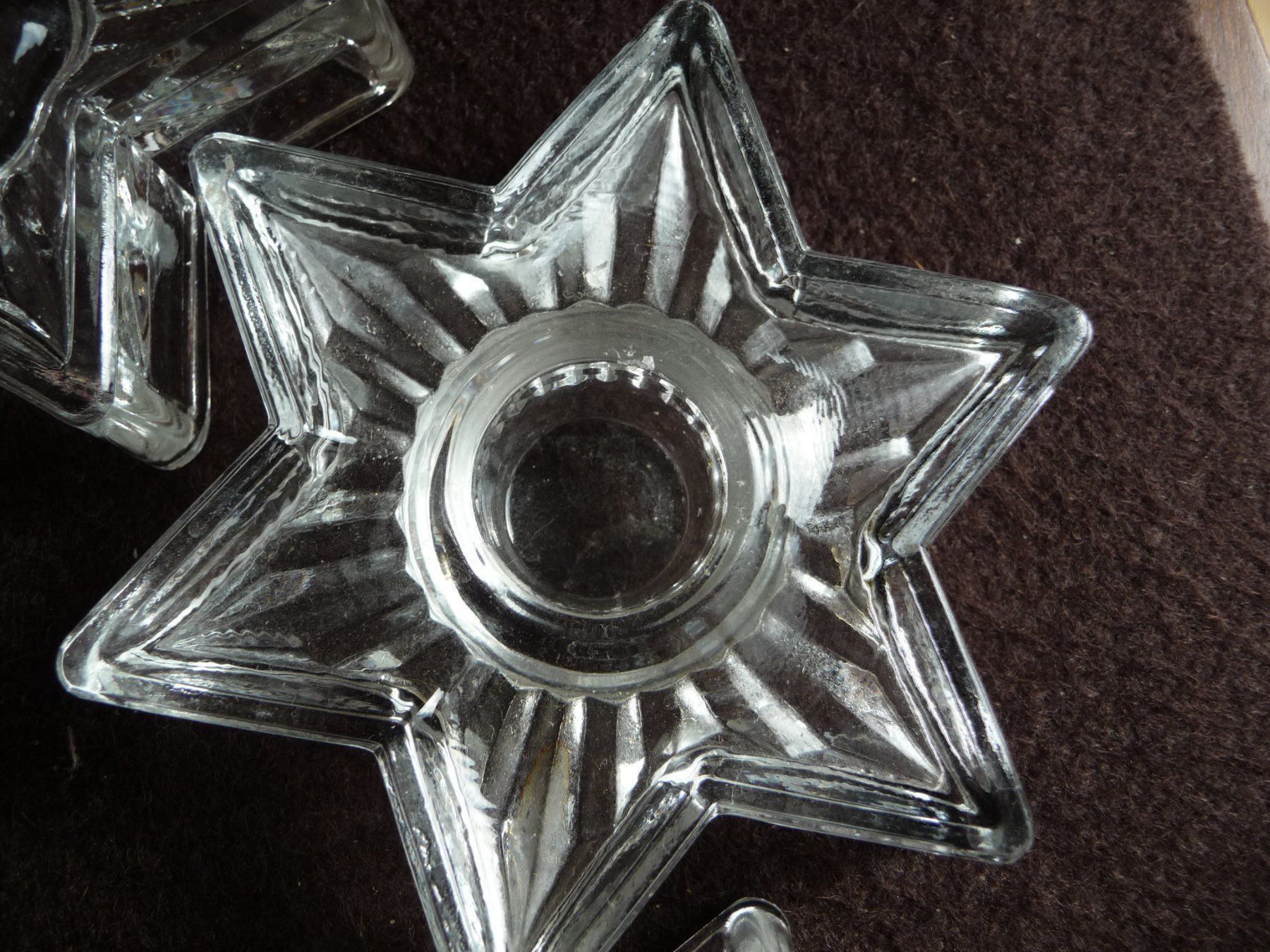 Portacandele: sternförmige Kerzenständer Stern Glas – Usato da Alpnach Dorf venduto da marvo 1
