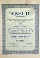 ABELO SA, Anvers - 1930