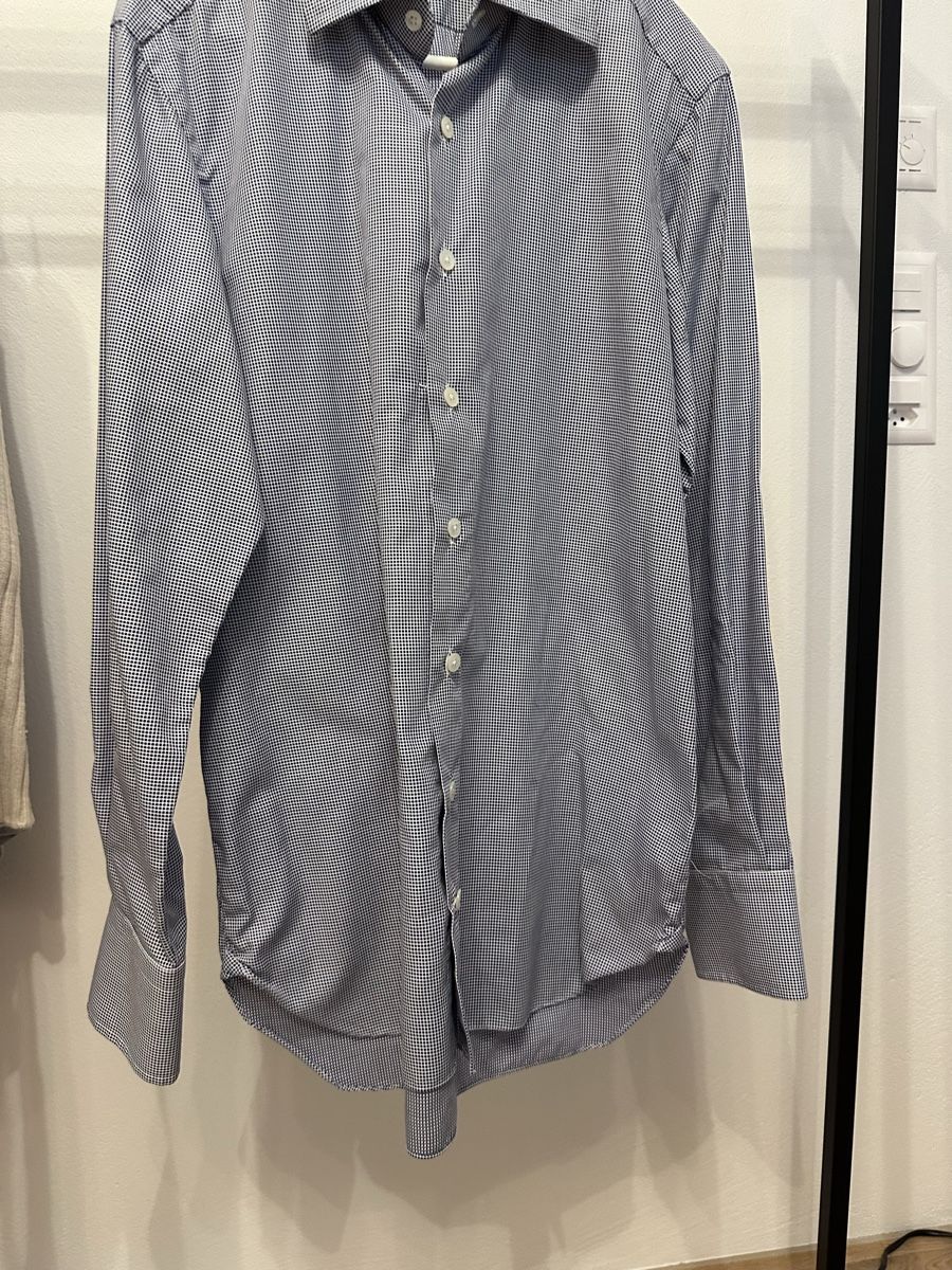 Camicie: Cotton Shirt Blue Checkered Pattern – Nuovo (secondo la descrizione) da Rüschlikon venduto da juz_2t2j 3