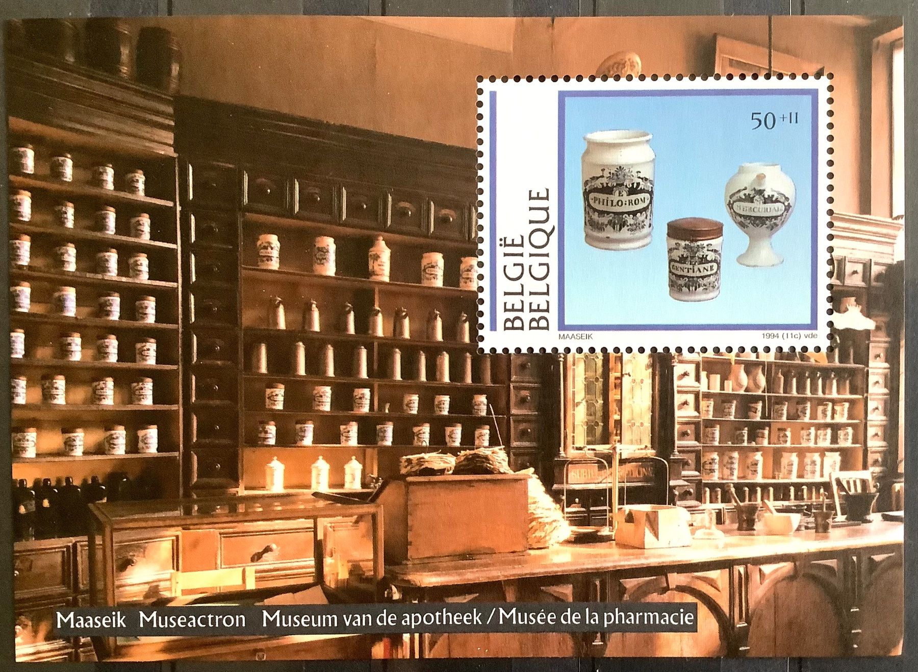Tutti i francobolli: 1994 Belgien / Apothekenmuseum   Block 63 ** – Nuovo (secondo la descrizione) da Liestal venduto da Skunk02