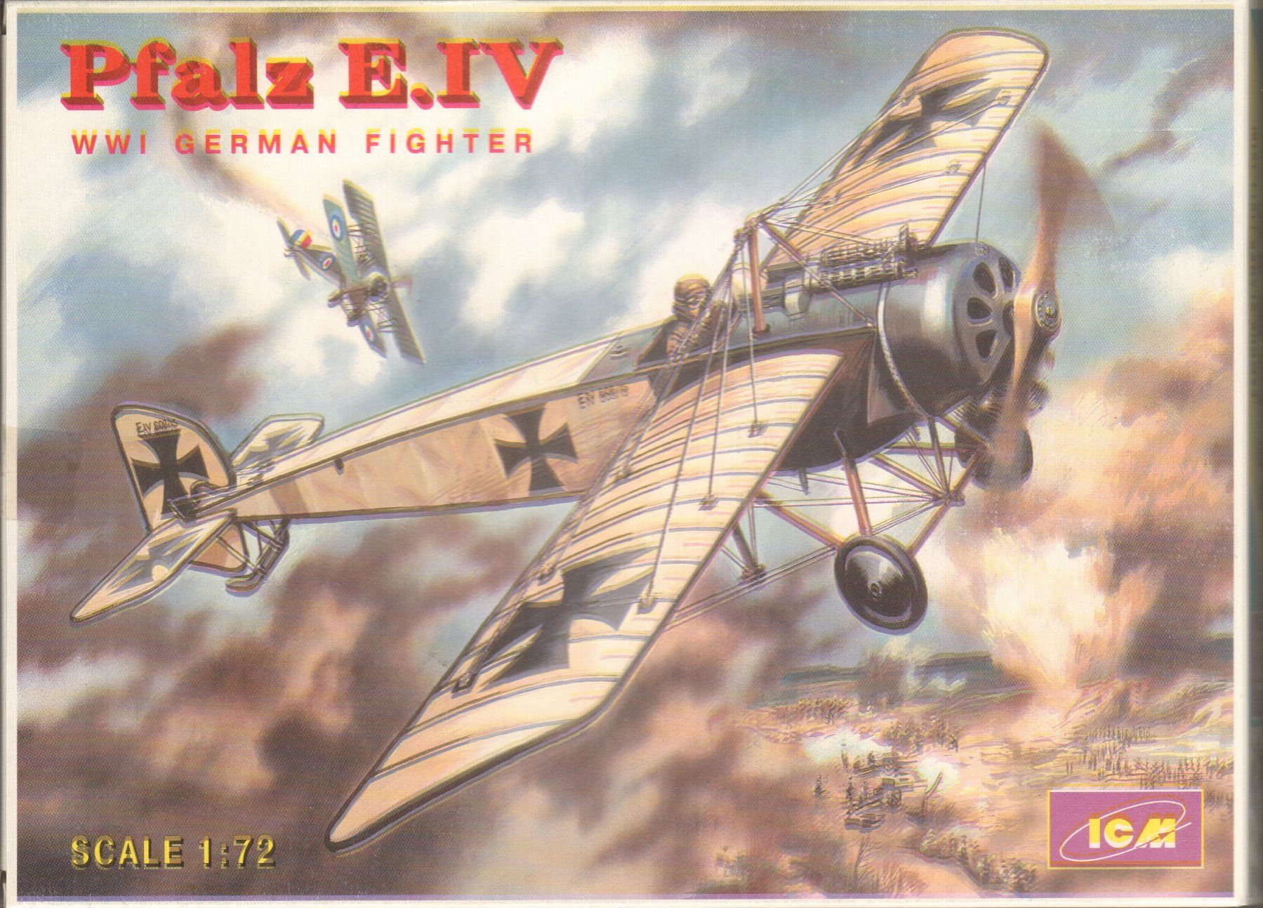 Kit di modellismo & Modellini statici: 1/72 Pfalz E.IV ICM 72121 – Nuovo e nell'imballaggio originale da Sion venduto da mika-0926