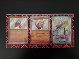 Pokemon Sammelkarten Set Fuecoco Crocalor Skeledirge ex