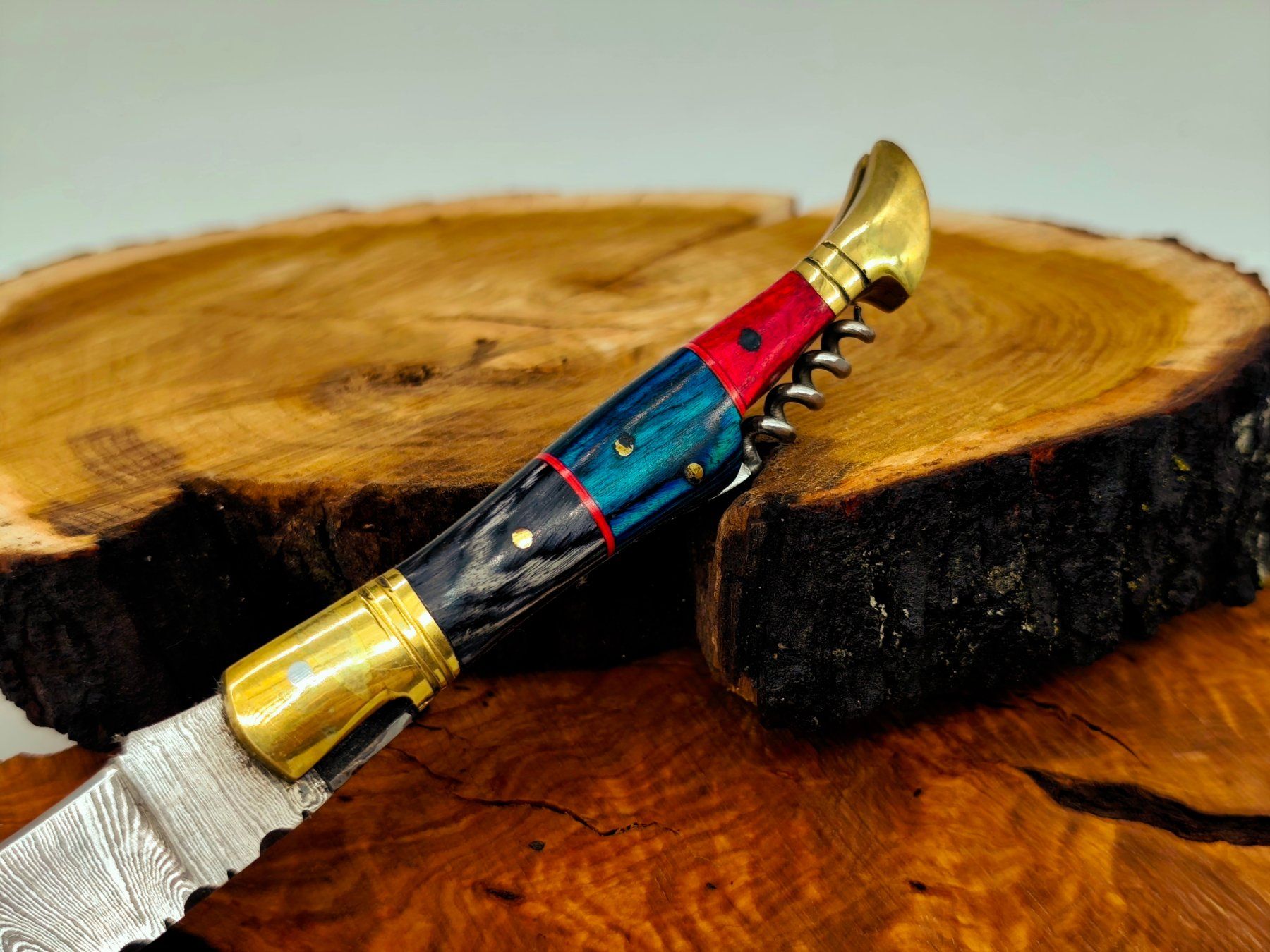 Accessori: Laguiole Damast Messer Klappmesser echtes Damastmesser – Nuovo e nell'imballaggio originale da Arlesheim venduto da Premius_1 7