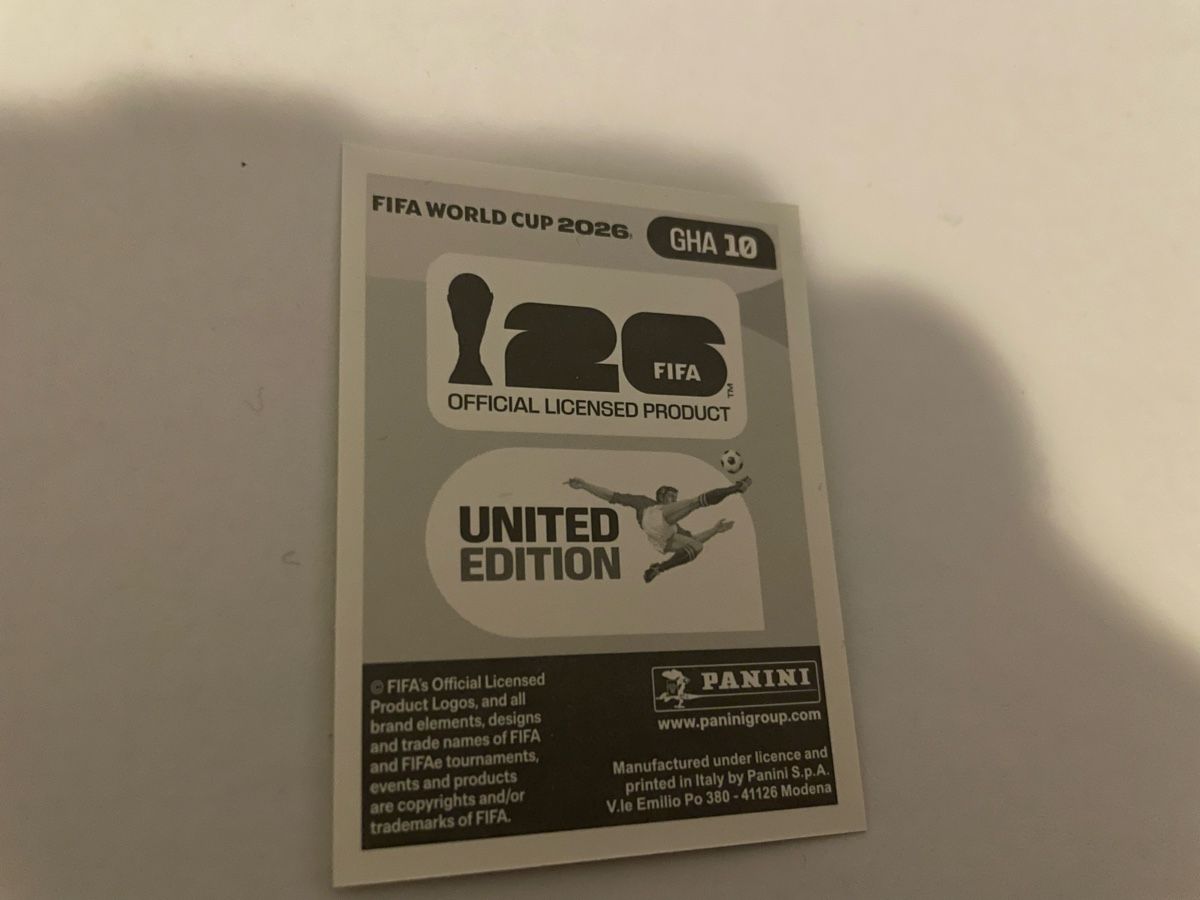 Panini Carte collezionabili: FIFA WM 2026 Thomas Partev GHA 10 – Nuovo (secondo la descrizione) da Winterthur venduto da Cobraforce 1