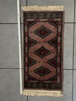 Schöner Läufer Teppich Pakistan 30x60cm Vintage ohne Fransen