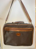 Cartable Longchamp en tissu et cuir