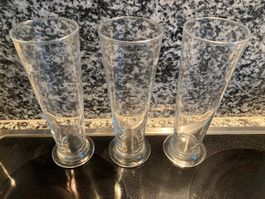 3 Biergläser ¨Stangen¨