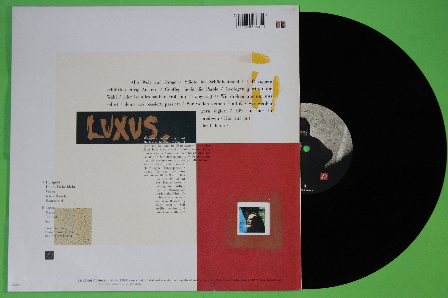 Dischi in vinile: Herbert Grönemeyer - Luxus LP Vinyl 12" 1990 – Usato da Tübach venduto da JamesStone 1
