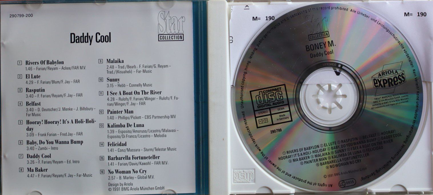 CD: Boney M. – Daddy Cool – Usato da Luzern venduto da CONTENTI 1