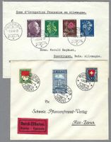 1924 - 1954, 5 PJ FDC in Ia ERH., SEHR HOHER KW!
