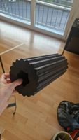 Faszienrolle schwarz geriffelt