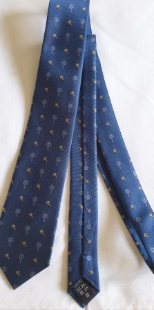 Krawatte dunkelblau mit Muster