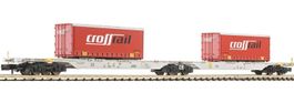 Neu OVP Fleischmann 825311 AAE Containertragwagen crossrail