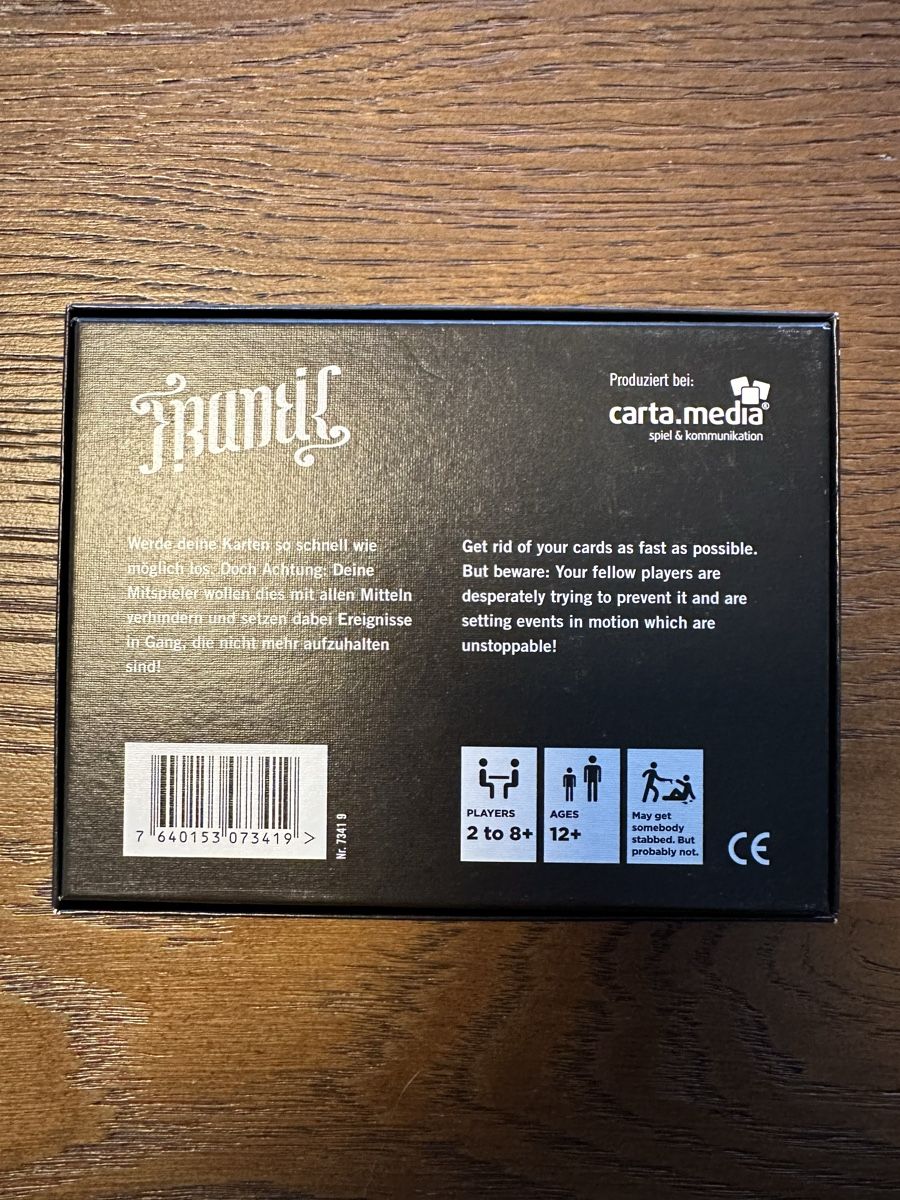 Giochi: frantic inkl. ad-on / ch-kartenspiel – Usato da Sarmenstorf venduto da Nila78 2