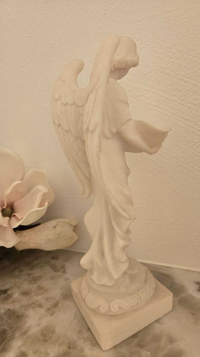 Statuette: Engel Figur Alabaster Handarbeit Vintage Deko – Usato da Rheinsulz venduto da Dred 2