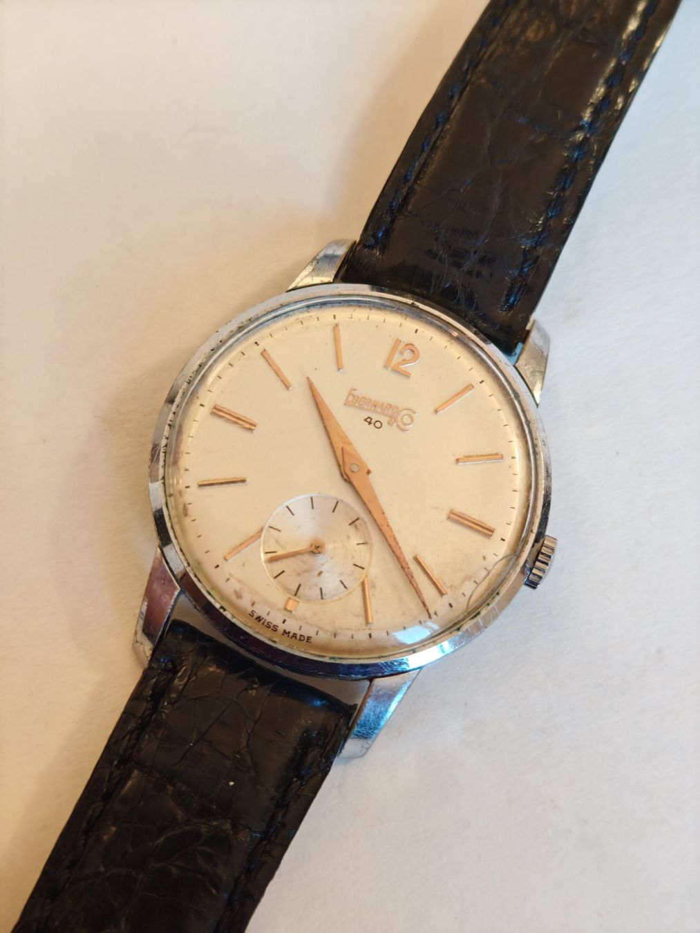 Eberhard & Co. Orologi: Eberhard & Co. Mod. 40, Ref. 668, 1950s Kleine Sekunden – Usato da Lenzburg venduto da rao_n5pj 7