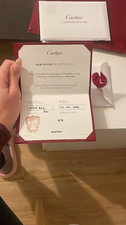Bagues: Alliance Love Cartier Authentique – D'occasion à Colombier NE par klotton 3