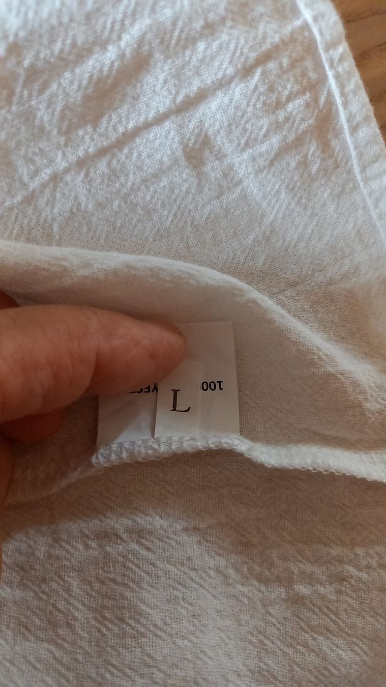 Camicette: Damen Bluse weiss Grösse L 100% Polyester – Usato da St. Gallen venduto da Otterndorf 3