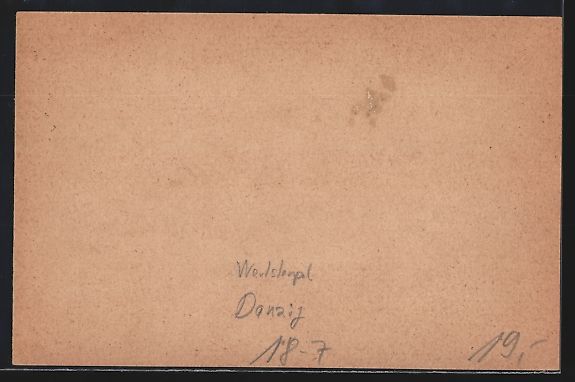 Cancelleria postale: AK Danzig, Werstempel Danzig, Ganzsache – Usato da Berlin venduto da bartko-reher 1