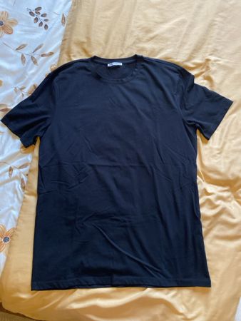 T-shirt classique noir Zara, XXL pour homme - neuf