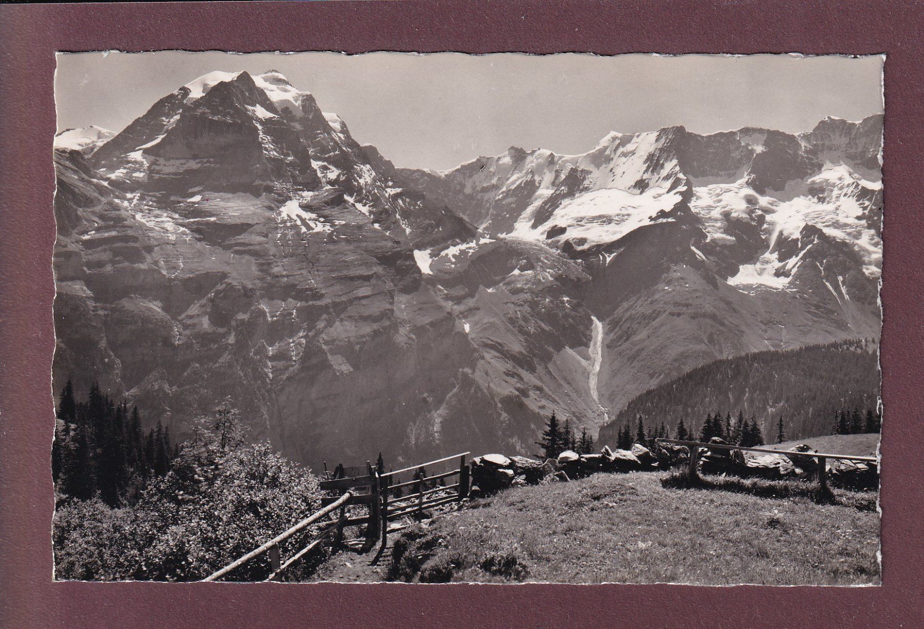 Cartoline postali: Bei Mürren - JUNGFRAU-EBNEFLUH – Usato da Pully venduto da nicecards
