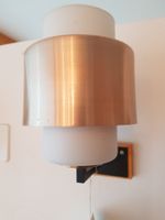Innenwandlampe weiss "Glas" mit kupferfarbenem Ring