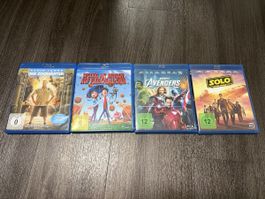 4 Blu-ray Filme: Avengers, Solo, Wolkig, Zoowärter! Top!