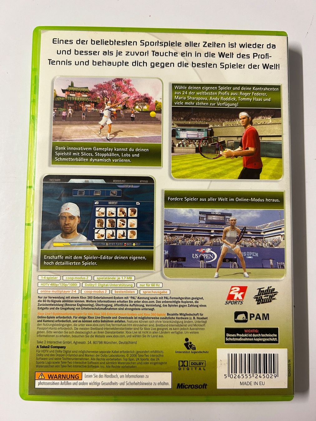 Microsoft Giochi: Top Spin 2 - Xbox 360 – Usato da Wangen an der Aare venduto da SG94 1