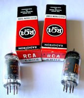 2 Röhren / Radioröhren 6BH6 (E90F), Pentode, NOS, RCA