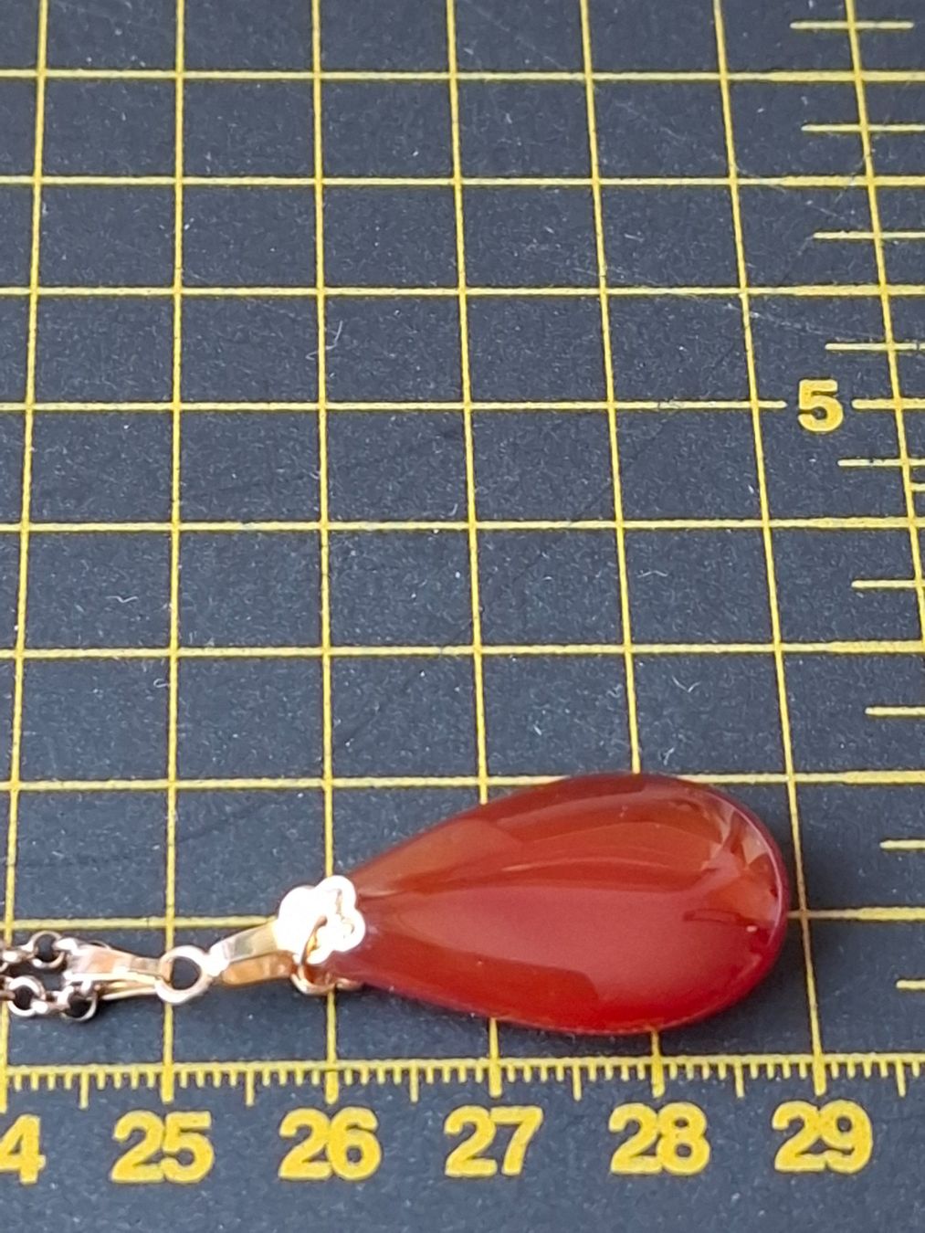 Catenine: Kette Silber 925  mit Anhänger Karneol 80cm – Usato da Zwieselberg venduto da Halifaxmendusli 5
