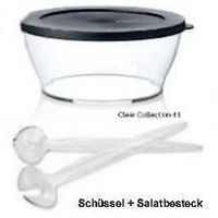 Clear - Schüssel, 4l, mit Salatbesteck * Tupperware * NEU